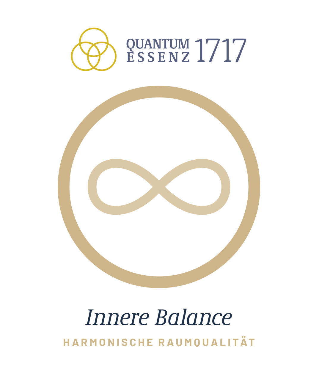 QUANTUM ESSENZ 1717 – Innere Balance · Harmonische Raumqualität · Raumspray von QuantumSeele · Geometrie: Lemniskate